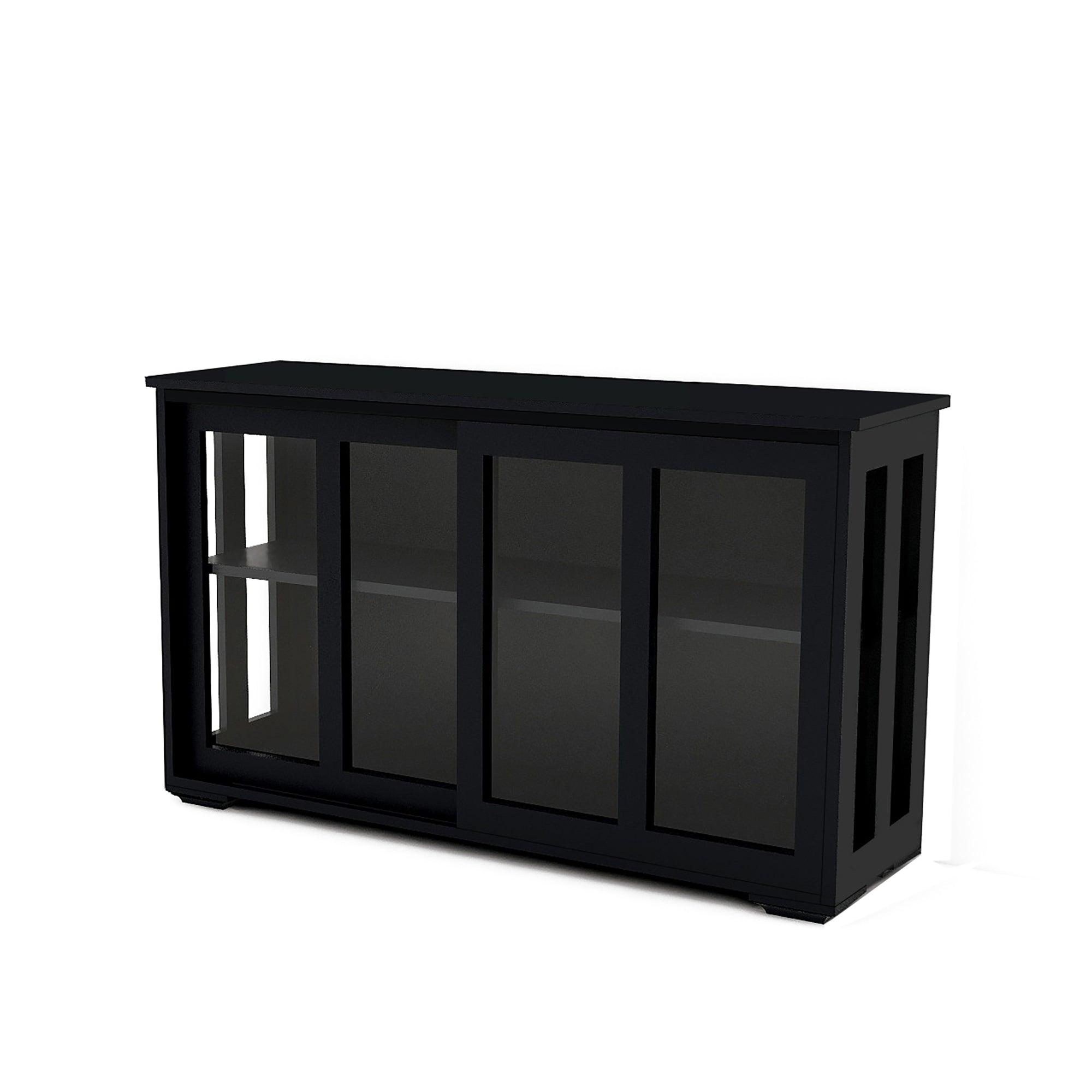 Kitchen Storage Stand Cupboard With Glass Door