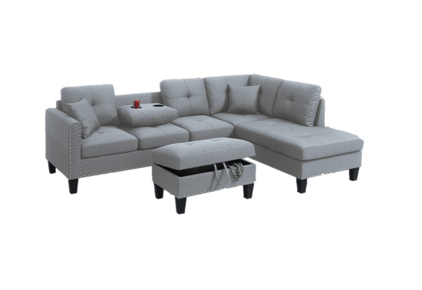 3-PCS Sectional Sofa Set LAF Sofa