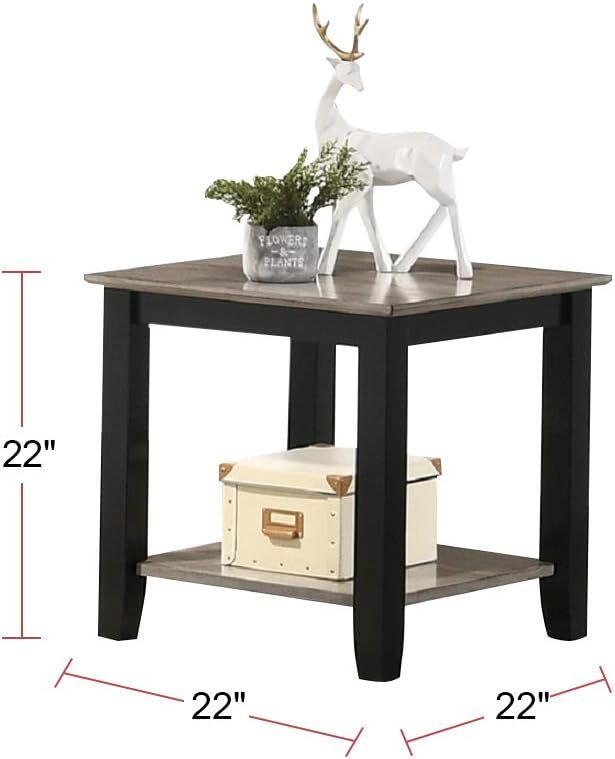Simple Modern Look Wooden End Table Living Room Sofa Side Table