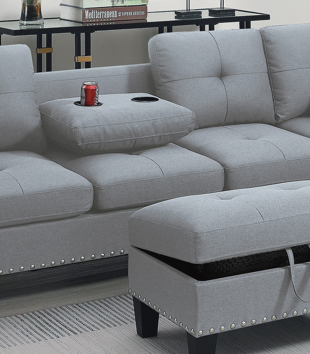 3-PCS Sectional Sofa Set LAF Sofa