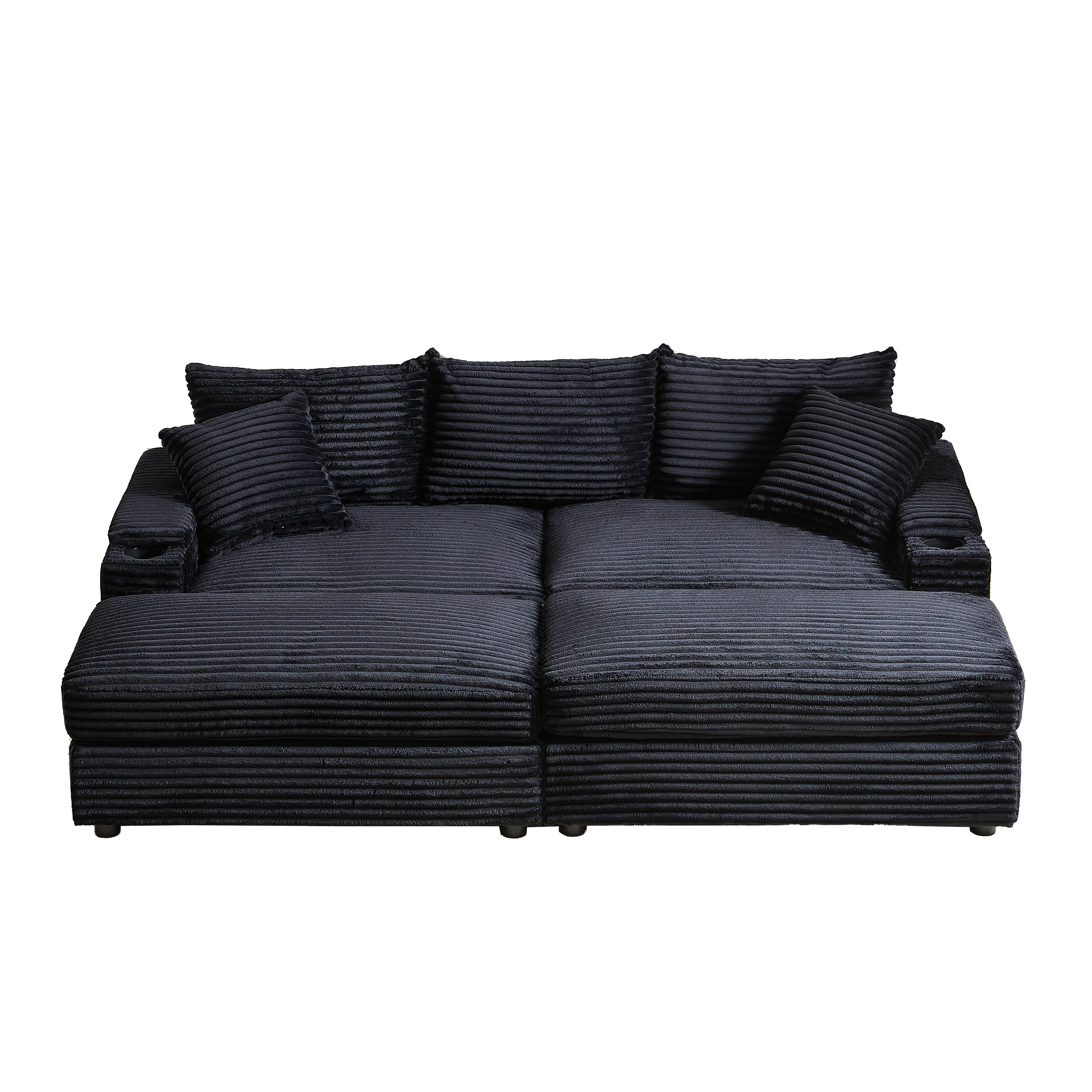 3-seater sofa With 3 back pillows ,2 toss pillows