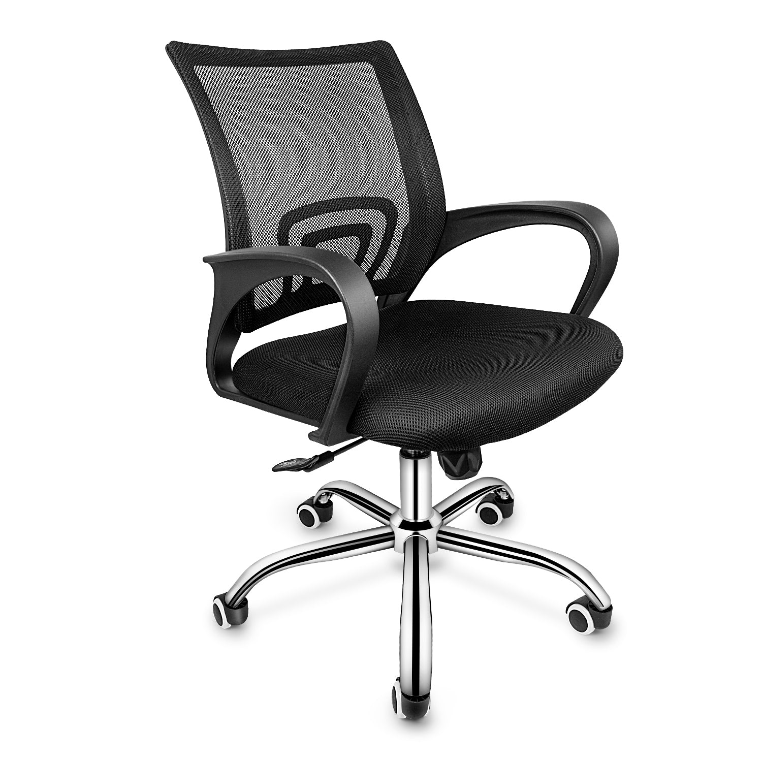 Simple Deluxe Task Office Chair Ergonomic Mesh Computer Chair with Wheels and Arms and Lumbar Support