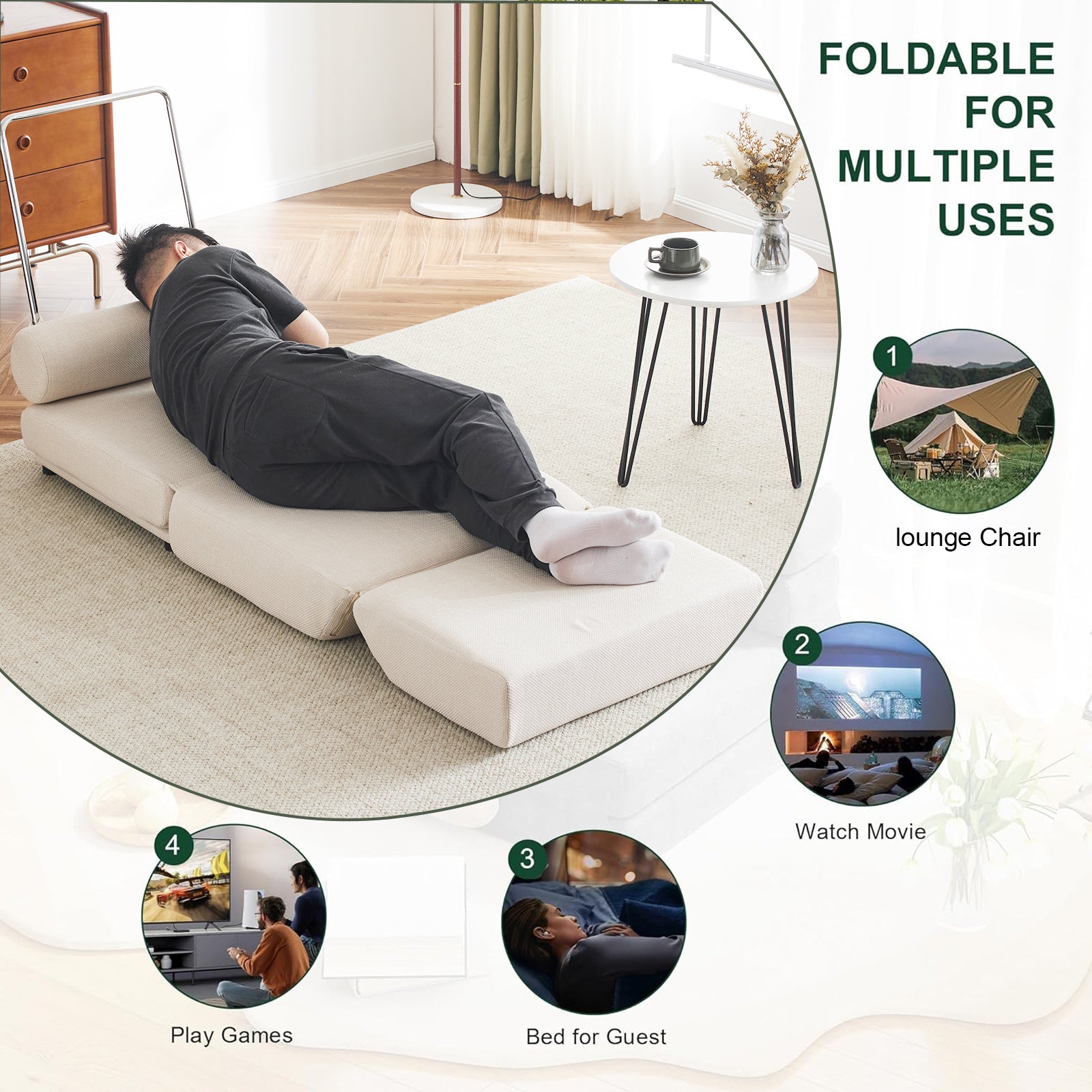 Single Sofa Chair Foldable