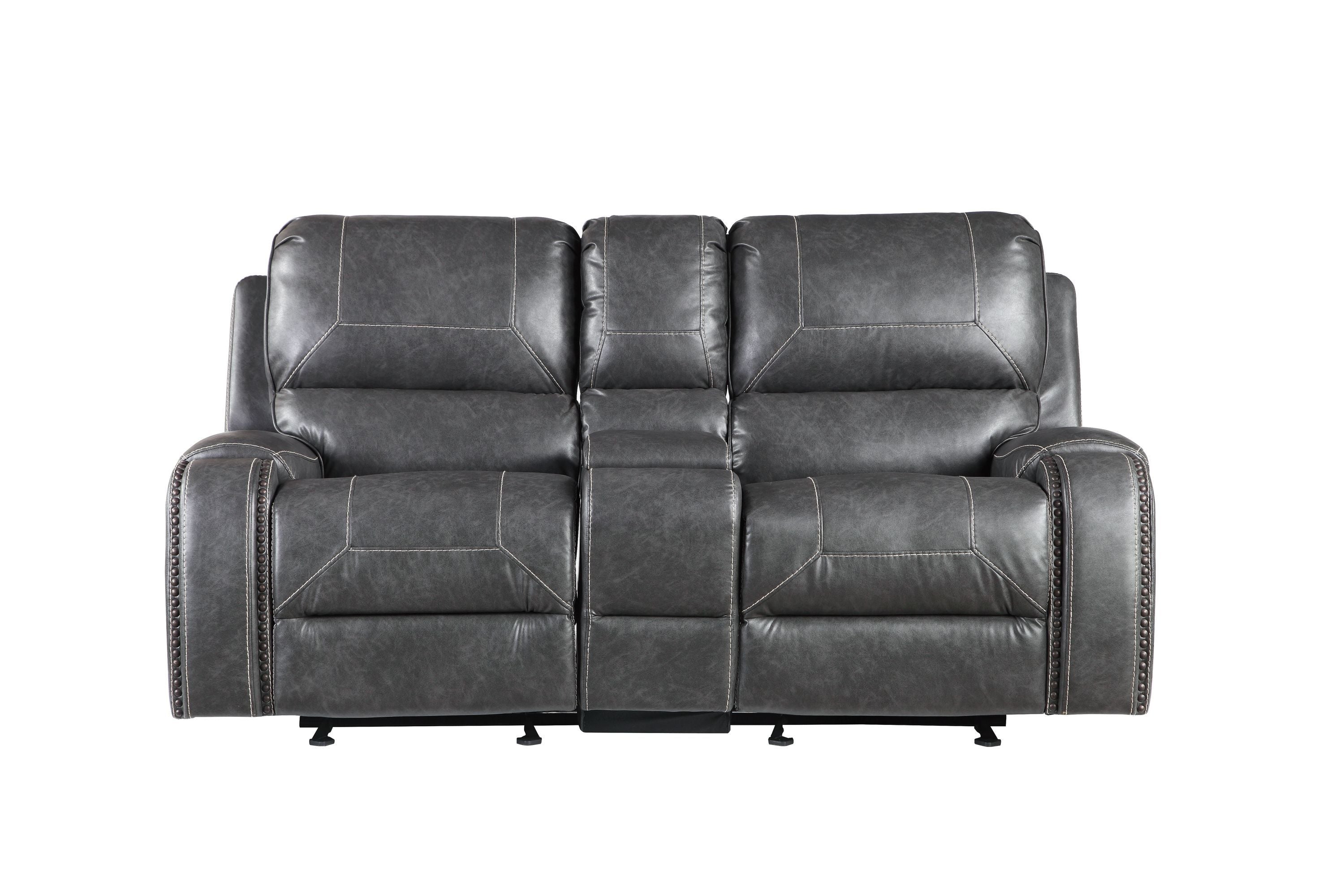 Manual Reclining Glider Loveseat