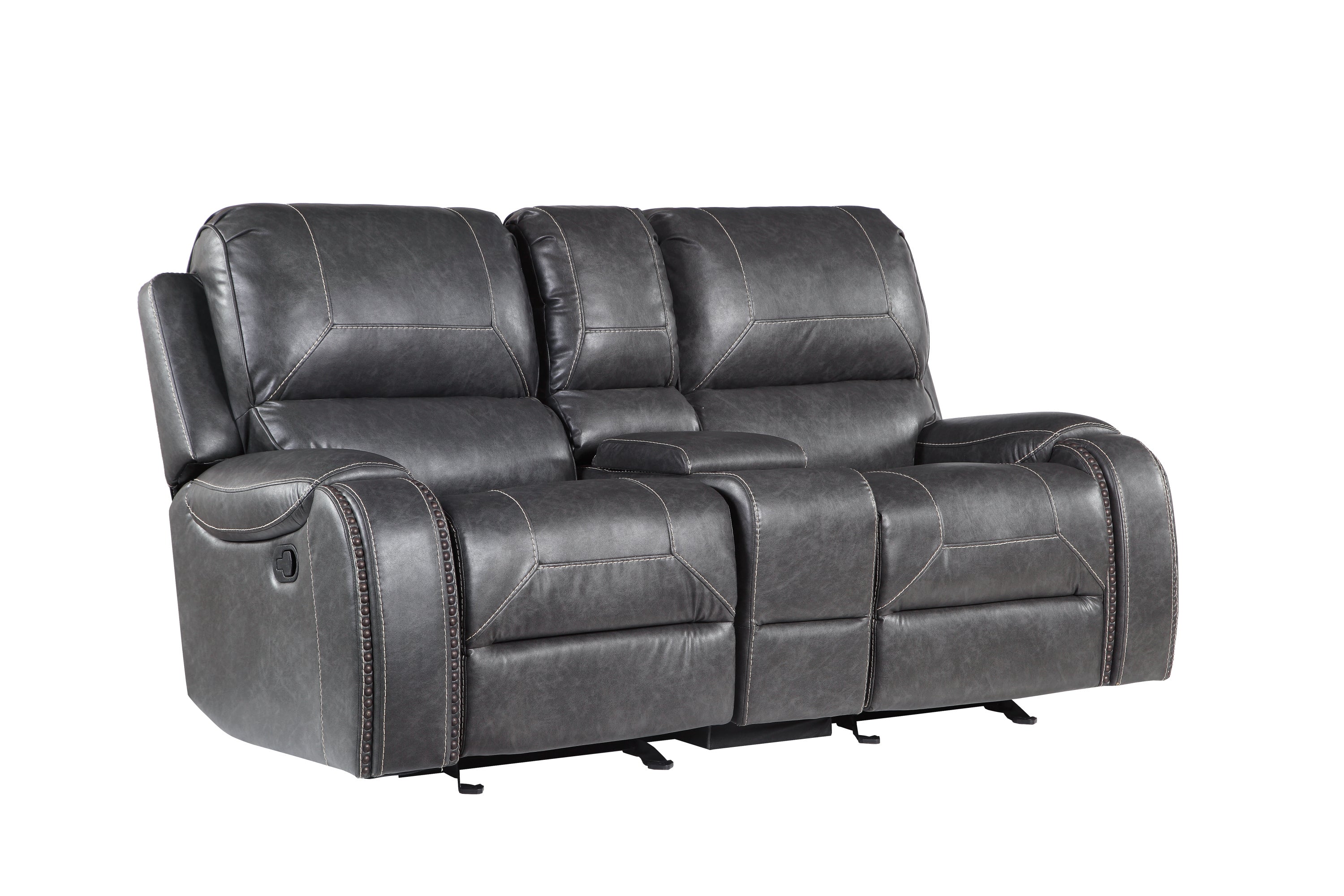 Manual Reclining Glider Loveseat