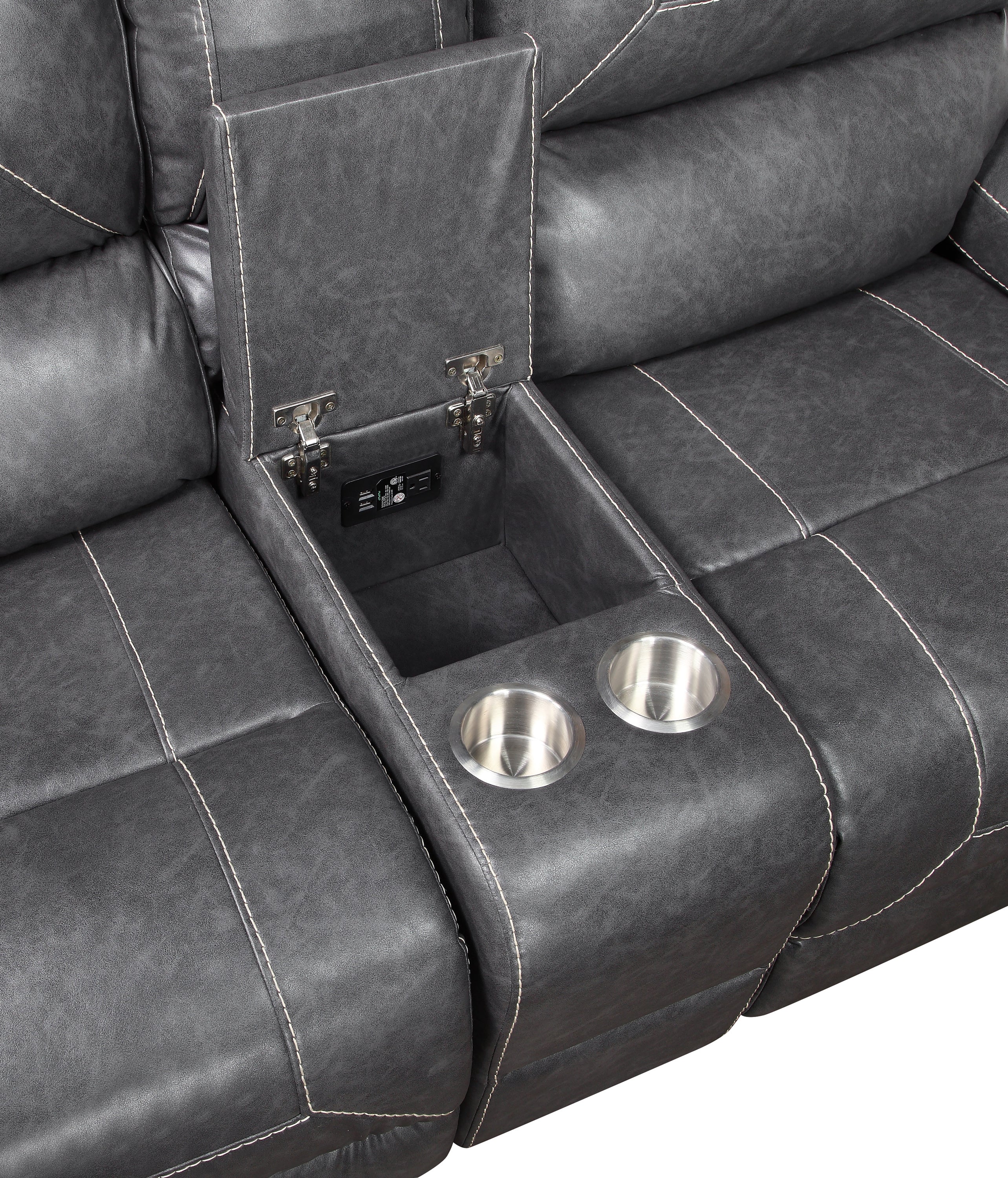 Manual Reclining Glider Loveseat