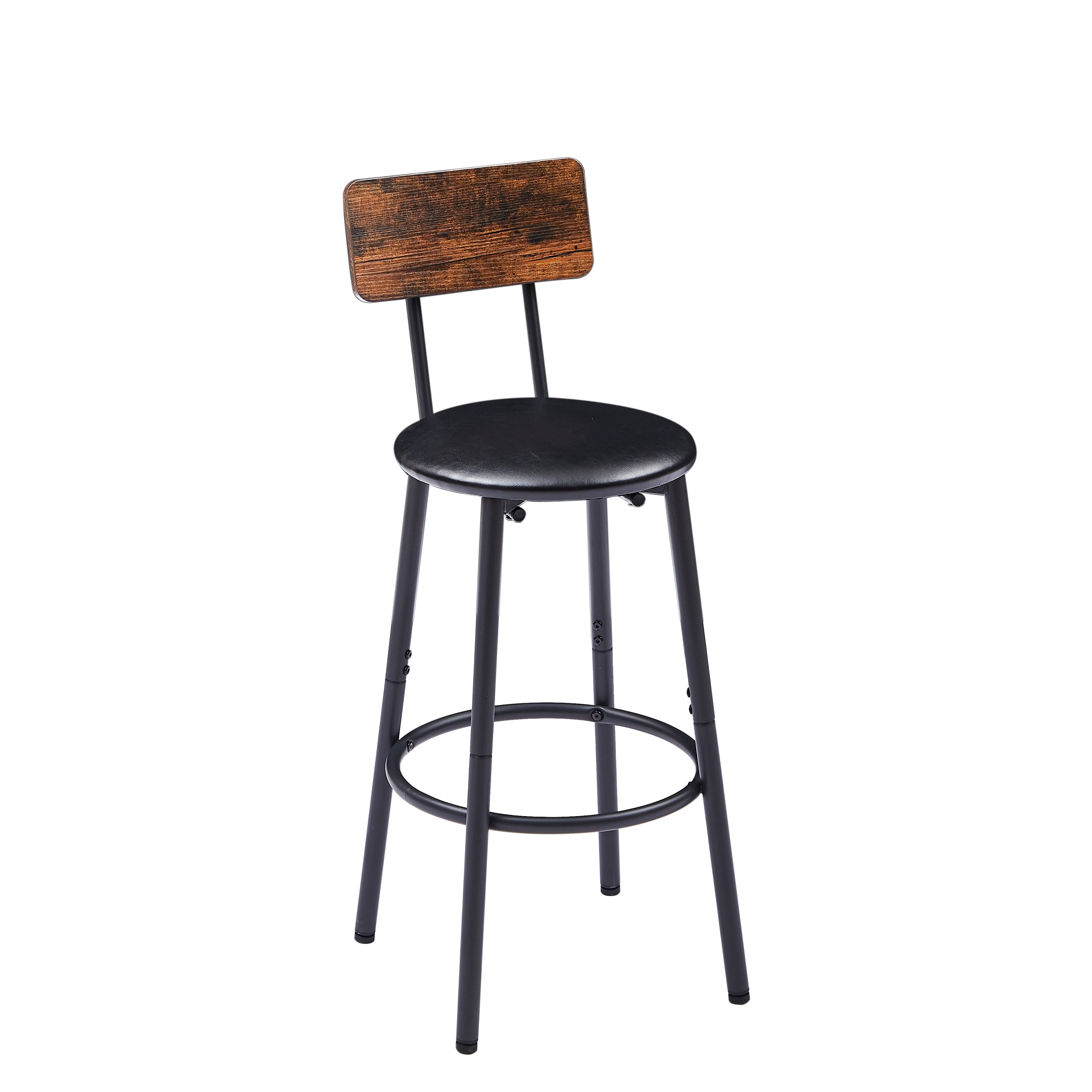 Bar Table Set with wine bottle storage rack. 47.24'' L x 15.75'' W x 35.43'' H.