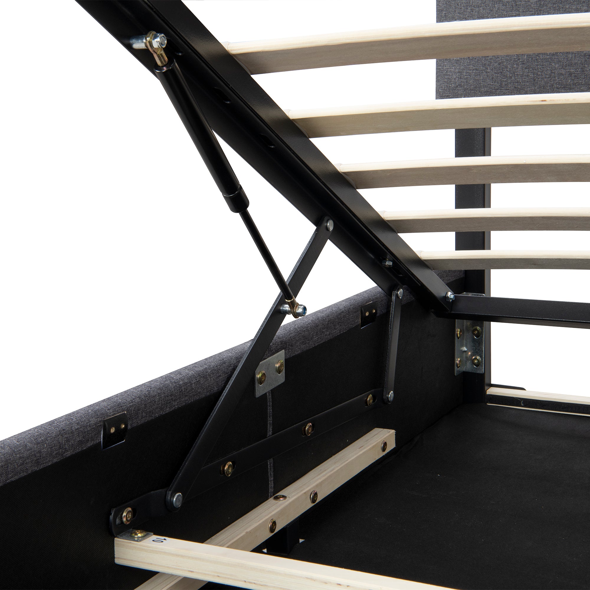 Full Upholstered Platform Bed with Lifting Storage