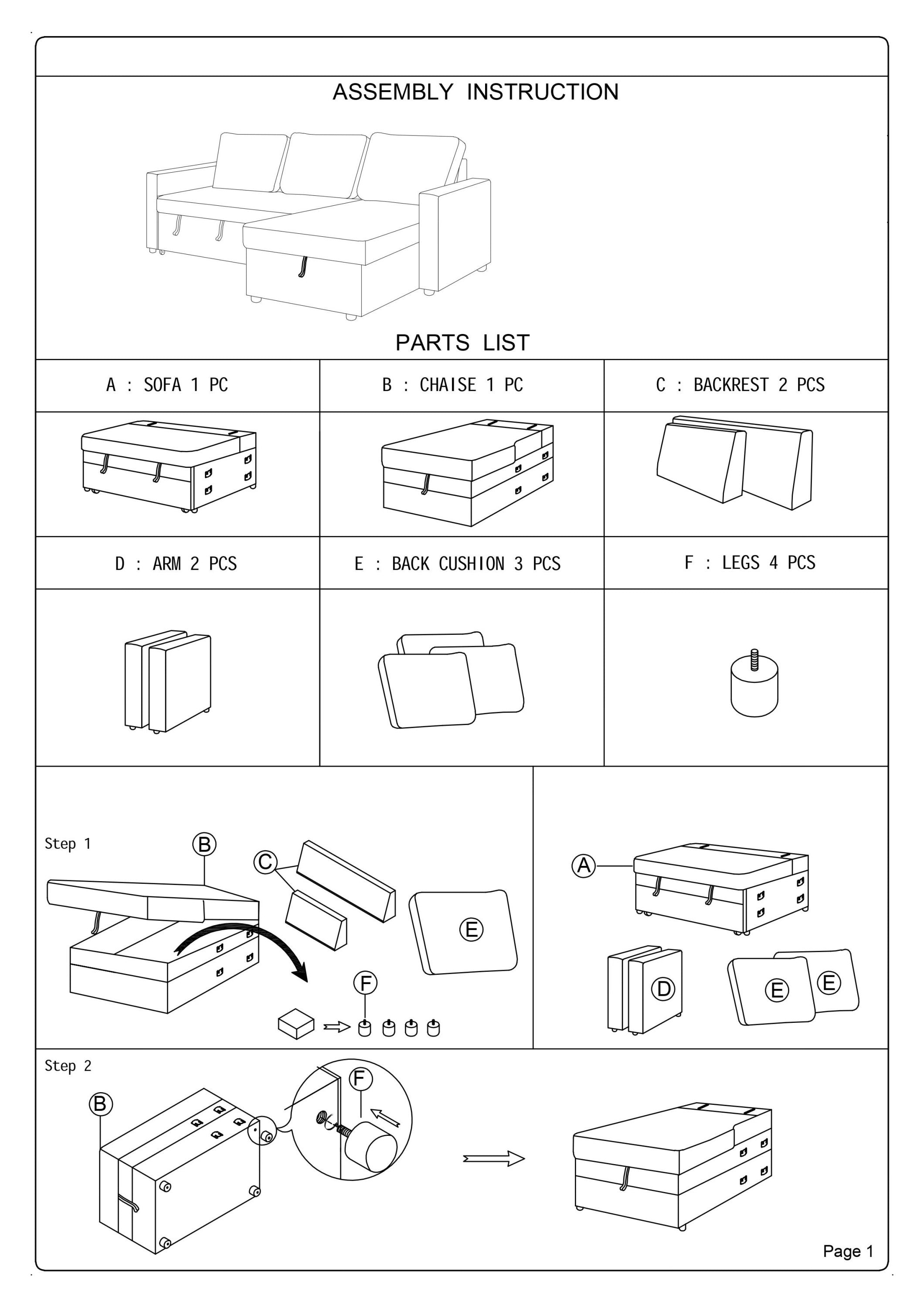 Convertible Sectional