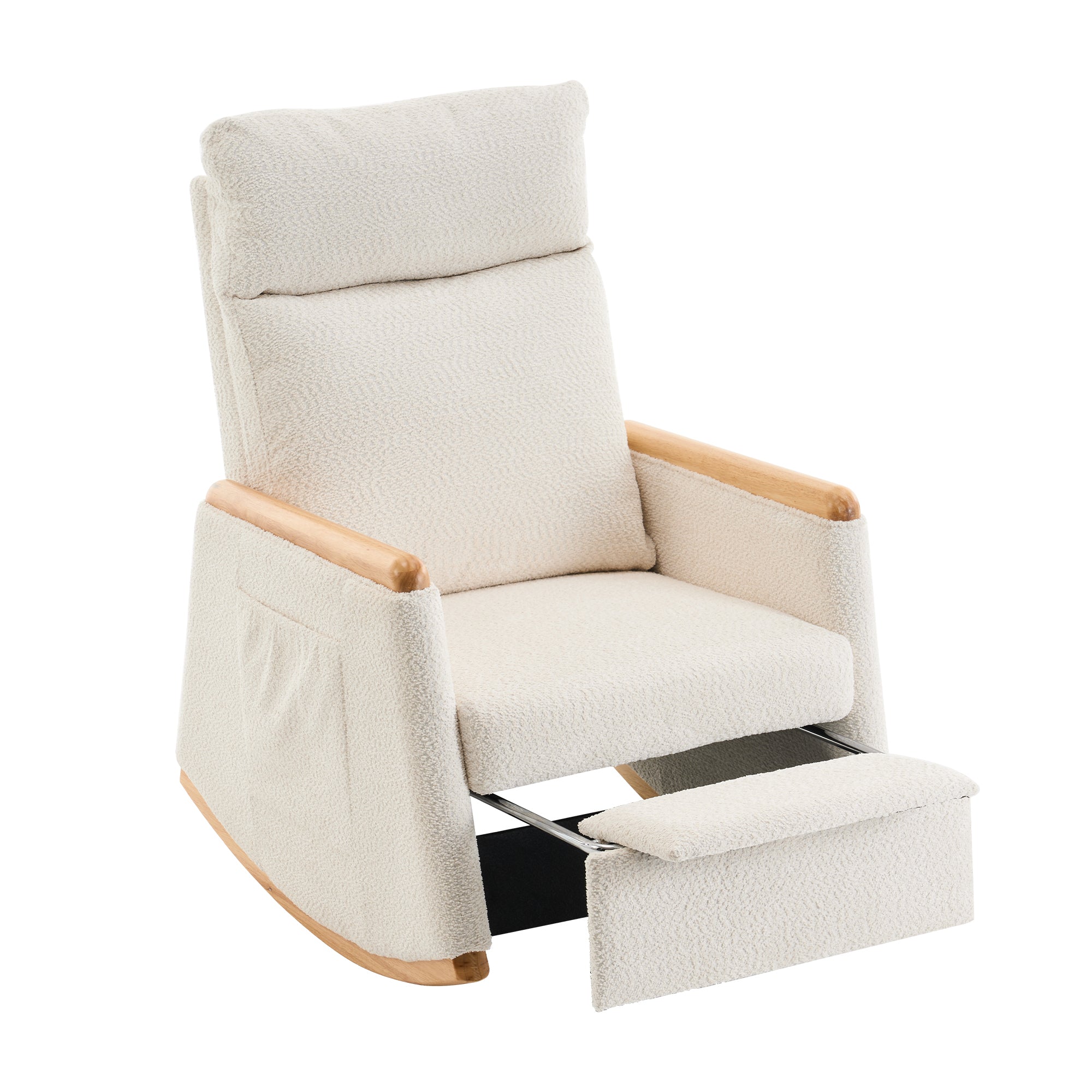 Accent Rocking Chair with Footrest