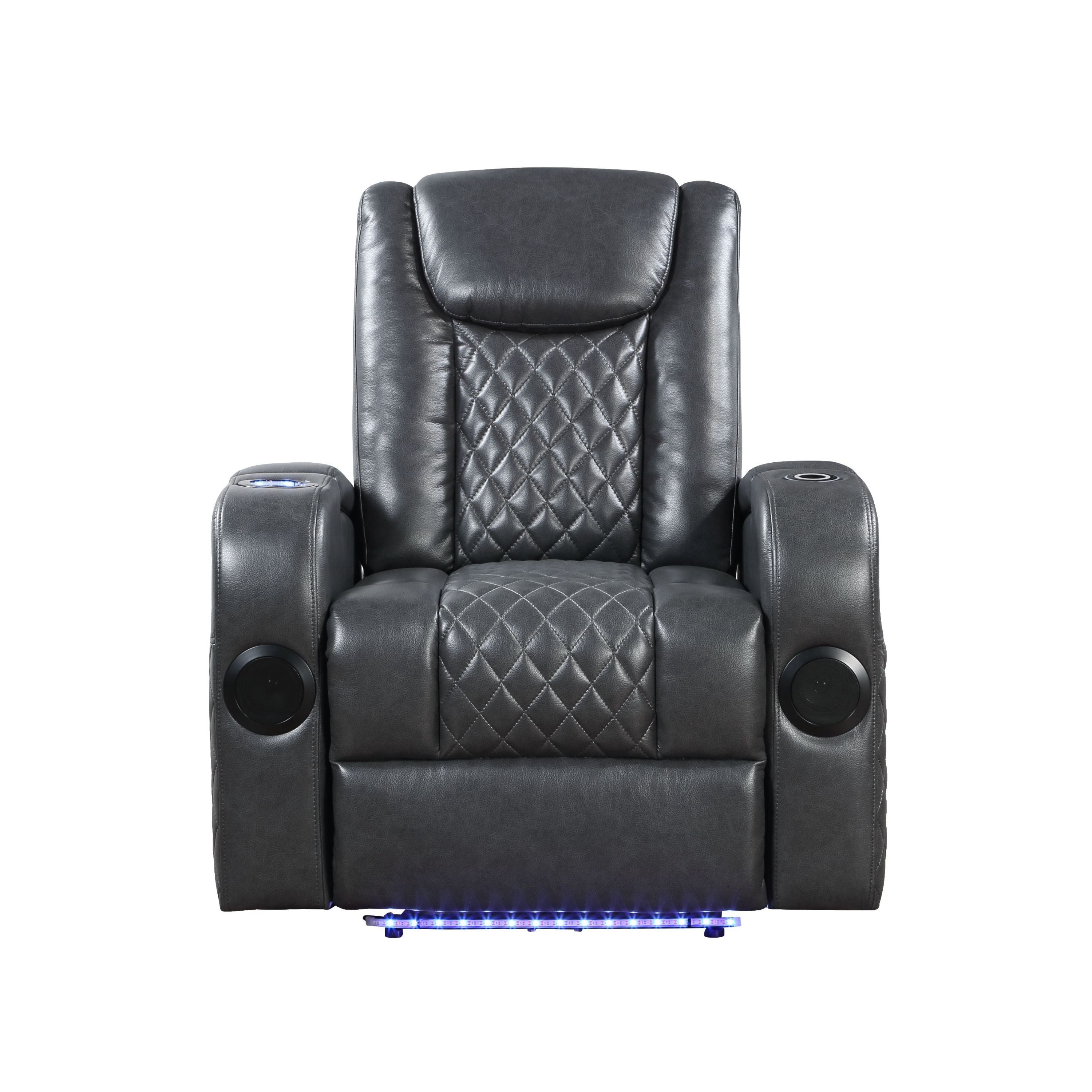 Power Motion Recliner w/Bluetooth Speaker & Cooling Cup Holder