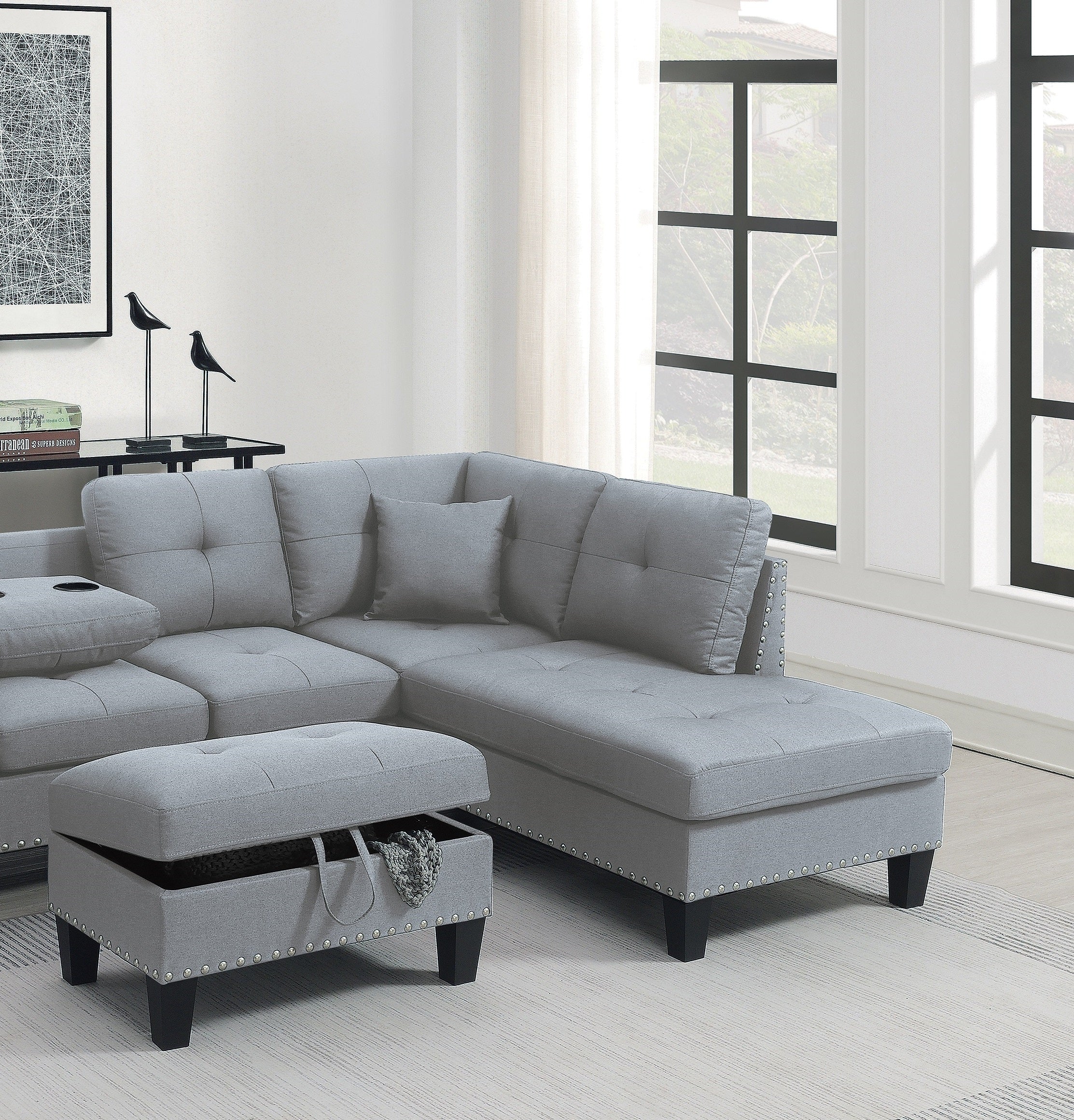 3-PCS Sectional Sofa Set LAF Sofa