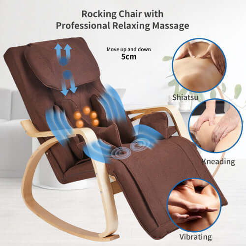 Full massage function-Air pressure-Comfortable Relax Rocking Chair