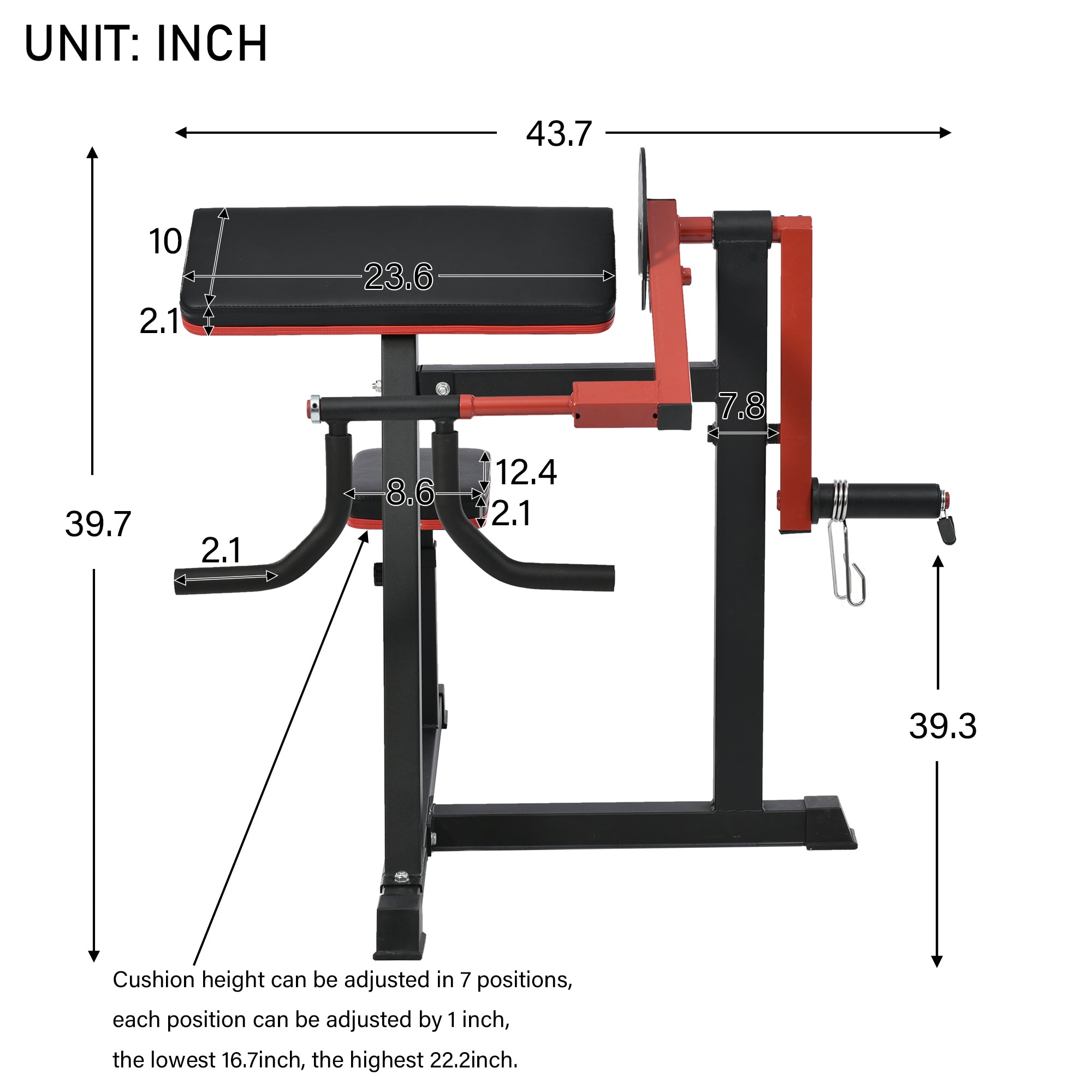 Bicep Tricep Curl Machine with Adjustable Seat
