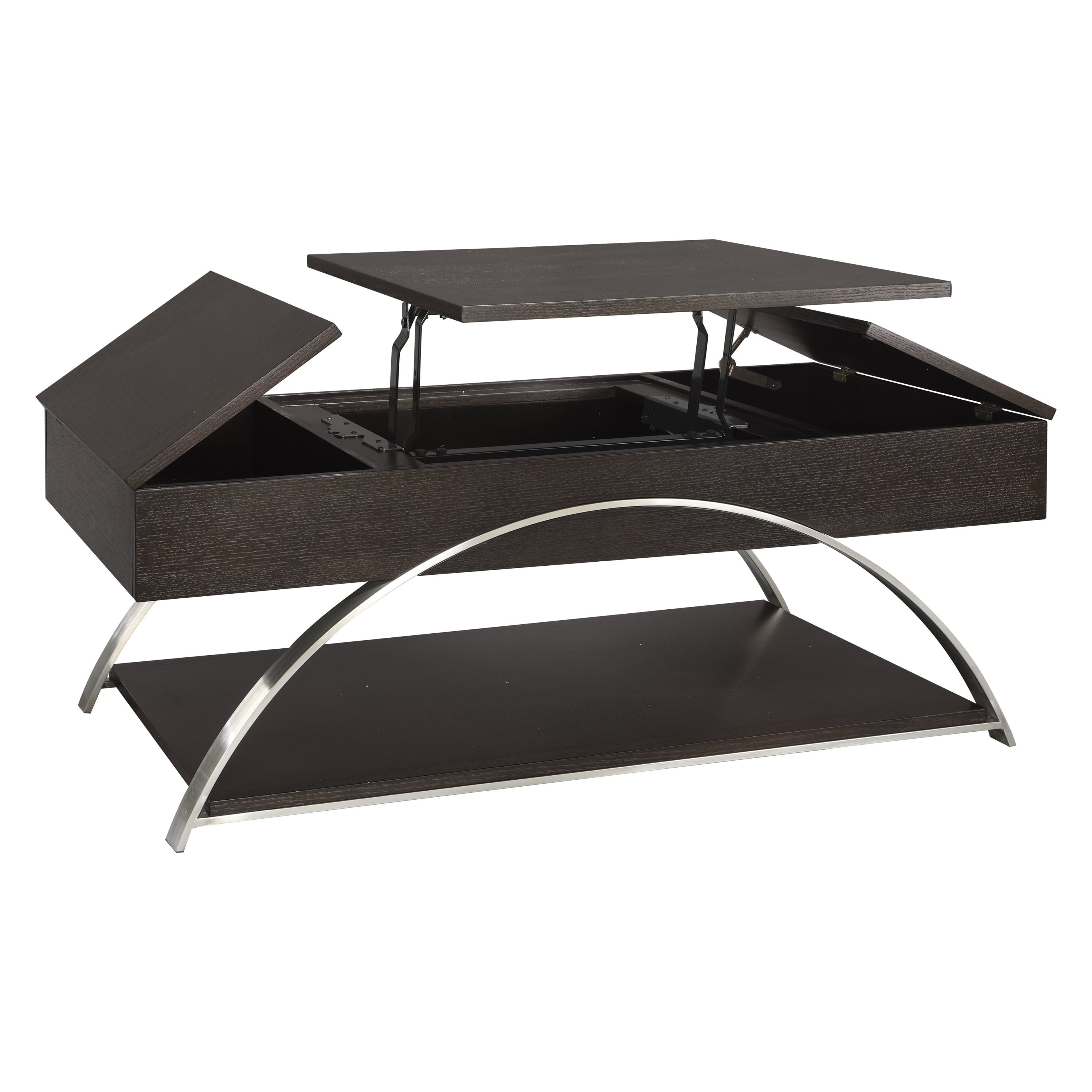 Modern Living Room Furniture Lift Top Coffee Table with Display Shelf