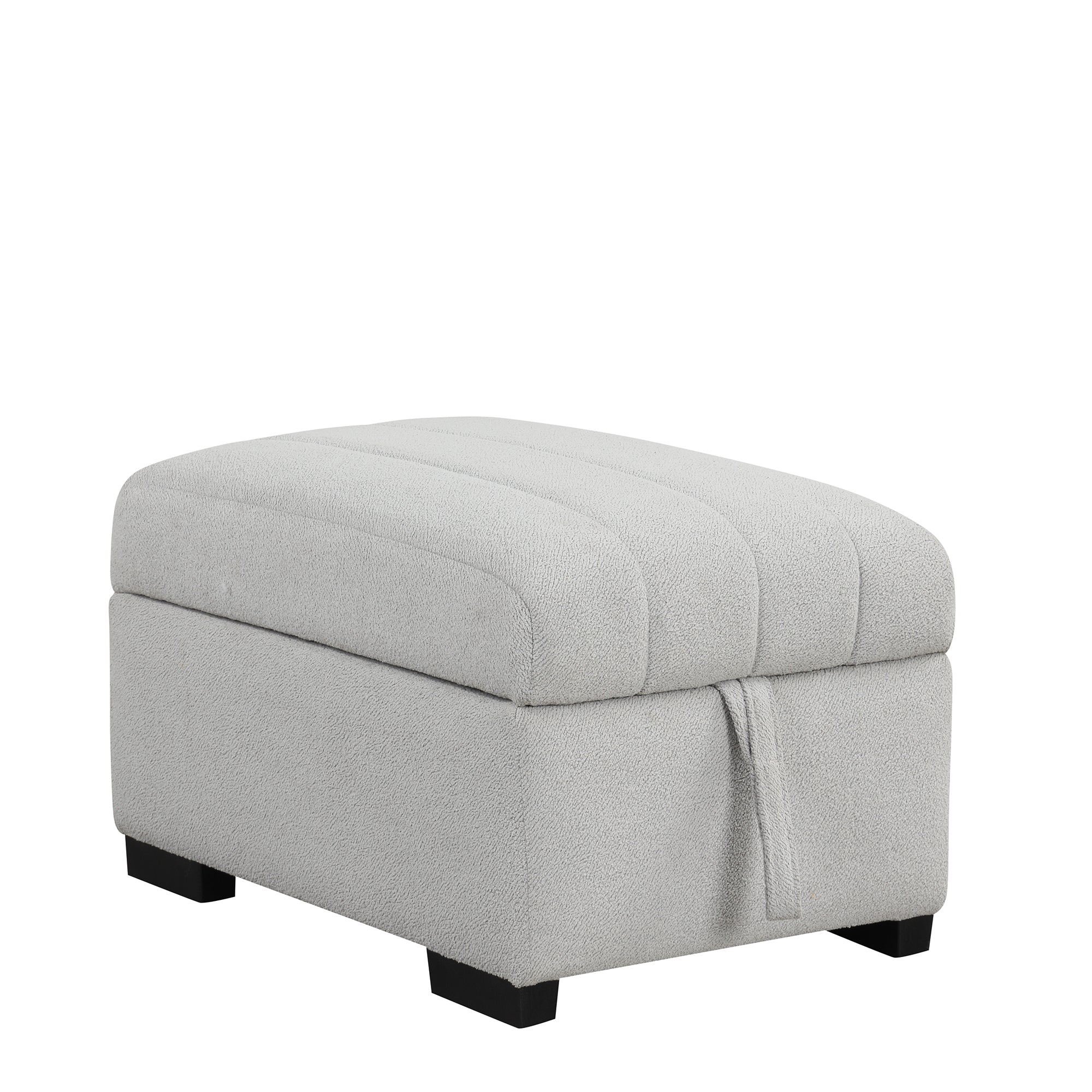L-Shaped Sectional Pull Out Sofa Bed / Sleeper Sofa with Two USB Ports, Two Power Sockets and a Movable Storage Ottoman