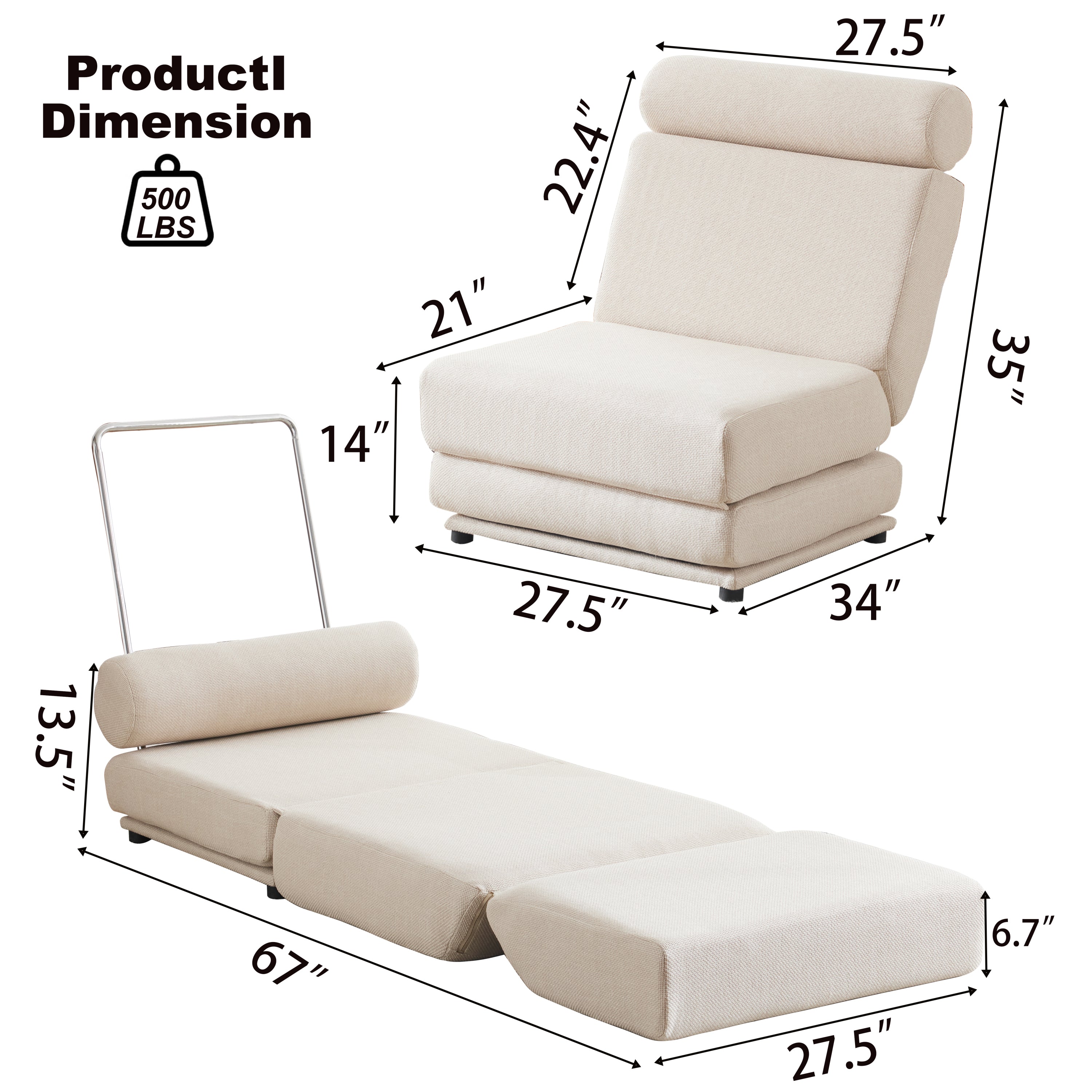 Single Sofa Chair Foldable