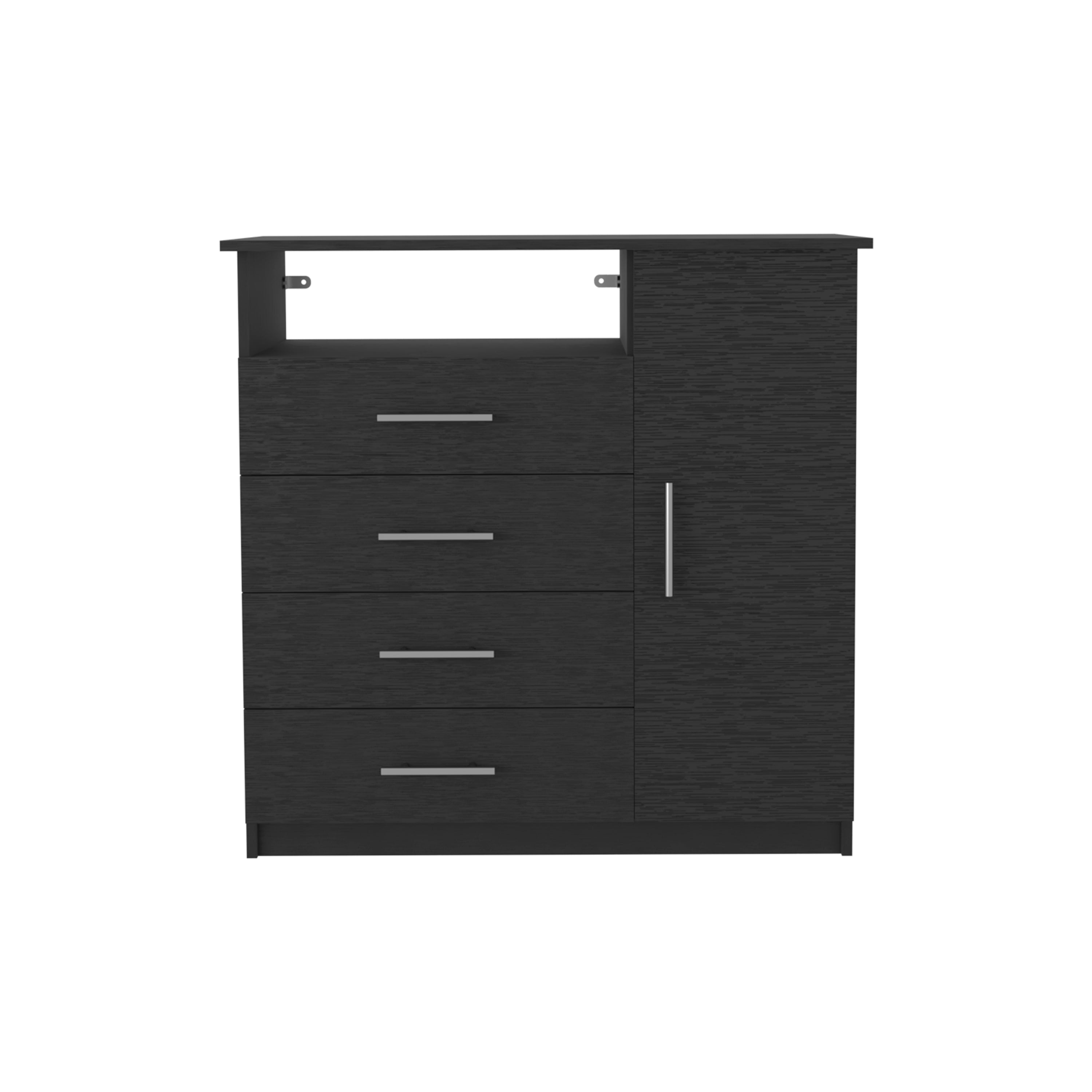 4 Drawer Dresser, Single Door Cabinet